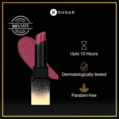SUGAR Cosmetics Nothing Else Matter Longwear Lipstick - 33 Mauve On (Deep Mauve Pink) 3.2 gm - Lipsticks