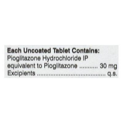 K Pio 30mg Tablet 15'S - Diabetes-Ant
