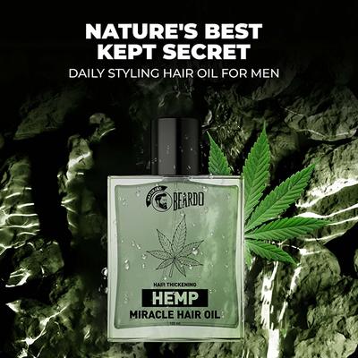 Beardo Hair Thickening Hemp Miracle Hair Oil 100ml - Hair Oils