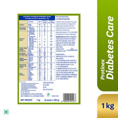 Protinex Diabetes Care Powder - Creamy Vanilla Flavour 1 kg - Diabetes (Fitness)
