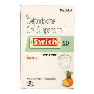 Swich 50 Pineapple Flavour Dry Syrup 30ml - Bacterial Infections-Cep