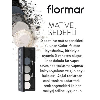 Flormar Color Palette Eye Shadow 005 Black Dust 9 gm - Eyeshadow, Bases & Primers