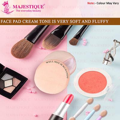Majestique Powder Puff, Puff, Cotton Pad, Super Soft Pure Cotton Puff 1's - Sponges & Applicators