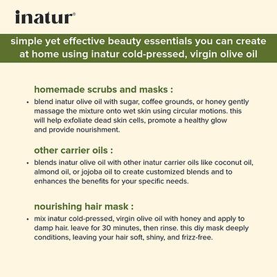 Inatur Cold Pressed - Olive Oil Pure& Natural 100Ml - Massage Oils