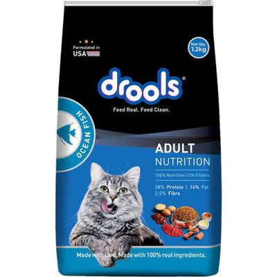 Drools Adult Nutrition Pet Food For Cats - Ocean Fish 1.2 kg - Pet Healthcare