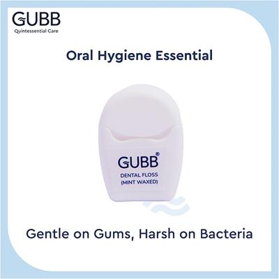 GUBB Dental Floss Thread Mint Waxed 20 gm - Floss & Tongue Cleaners