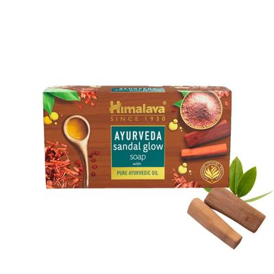 Himalaya Ayurveda Sandal Glow Soap With Pure Ayurvedic Oil (Pack of 4 x 75 g) - Personal Care (Ayush)
