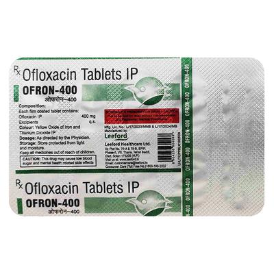 OFRON 400 Tablet 10's - Bacterial Infections-Qui