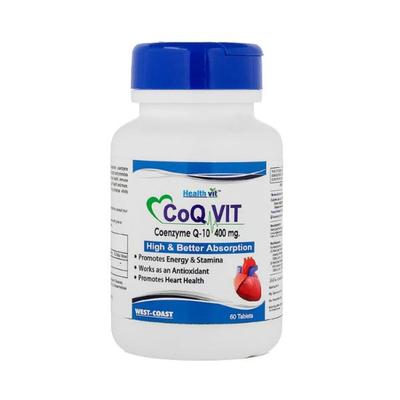 Healthvit High Absorption CoQ Vit Coenzyme Q-10 - 400 mg - Capsules 60's - General Health
