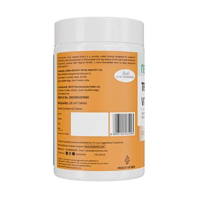 Neuherbs True Vitamin D3 + K2 Tablets 120's - Multi-Vitamins