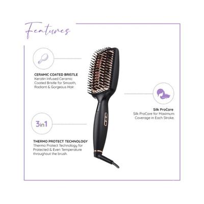 Sanfe Selfly Stunner Hair Straightening Hot Brush 1's - Multi-Stylers