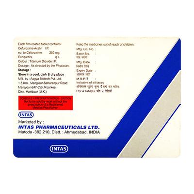 Ceroxitum 250mg Tablet 4'S - Bacterial Infections-Cep