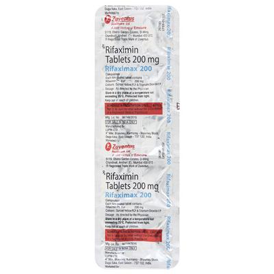 Rifaximax 200mg Tablet 10'S - Bacterial Infections-OAB