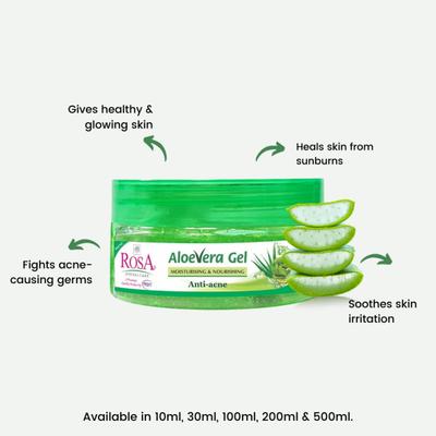 Rosa Anti Acne Aloevera Gel 500 ml - Face Gels