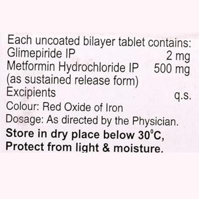 GMT SR 2mg Tablet 10'S - Diabetes-Ant