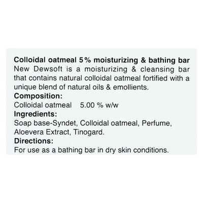 NEW Dewsoft Bathing Bar 75gm - Dry Skin-Emo
