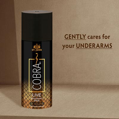 St.John Deo Cobra Live Limited Edition Deodorant Long-Lasting Body Spray 150 ml - Men Deodorants/Roll-Ons