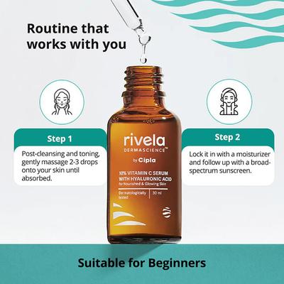 RIVELA 10% VITAMIN C Serum 30ml - Dry Skin-Emo