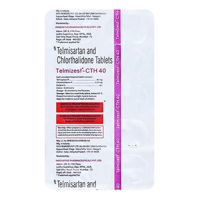 TELMIZEST CTH 40 Tablet 10's - Hypertension-Ang