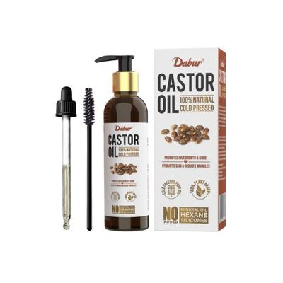 Dabur 100% Natural Cold Pressed Castor Oil 200 ml - Hair Oils