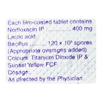 Norflox 400mg Tablet 10'S - Bacterial Infections-Qui