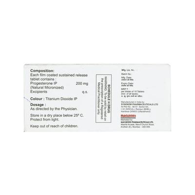 Macgest SR 200mg Tablet 10'S - Hormonal Therapy-Oes