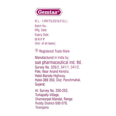 Gemtaz 1gm Injection 1's - Cancer Oncology-Cyt