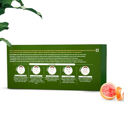 Lotus Botanicals Vitamin C Skin Brightening Facial Kit, 5 Step Facial Pack, For All Skin Types 44 gm - Facial Kits