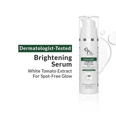 Fixderma TomaGlow Skin Brightening Face Serum Reduce Pigmentation & Dark Spots 30 ml - Face Serum