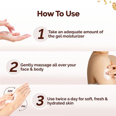 Mamaearth Rice Dewy Bright Light Gel Moisturizer with Rice Water& Niacinamide Glass-Skin Glow 200 gm - Face Moisturizers