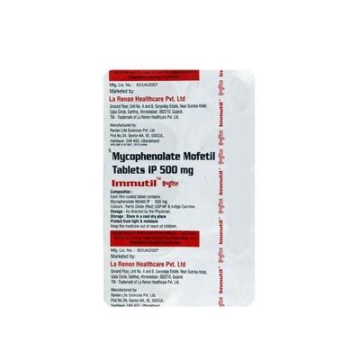 Immutil 500mg Tablet 10'S - Auto Immune Disease-Imm