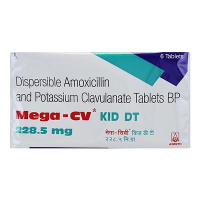 Mega CV Kid DT 228.5mg Tablet 6'S - Bacterial Infections-Pen