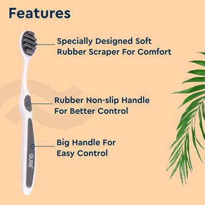 Gubb T+ Tongue Cleaner 2S Purple and Grey 175gm 2's - Floss & Tongue Cleaners