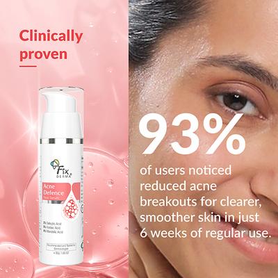 Fixderma 2% Salicylic Acid Serum for Anti Acne Treatment with 5% Azelaic Acid and 4% Mandelic 30 gm - Face Serum