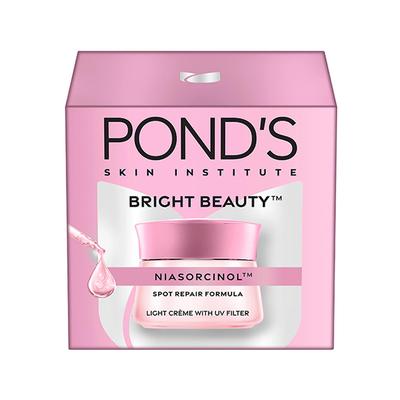 Pond's Bright Beauty Light Cream with UV Filter, Niasorcinol, Fades Dark Spots, Brightens Skin 35gm - Face Moisturizers