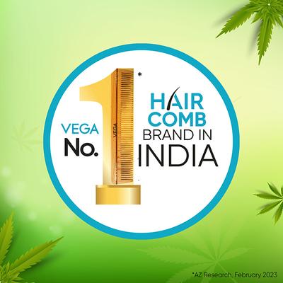 Vega Neem Hair Combs for Women and Men for Reduce Hairfall, Detangling, Frizz Control and Shine (WNC-05) 54 gm - Hair Brushes