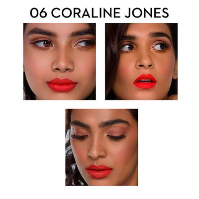 SUGAR Cosmetics Matte As Hell Crayon Lipstick - 06 Coraline Jones (Orange Coral) 2.8 gm - Lip Crayons