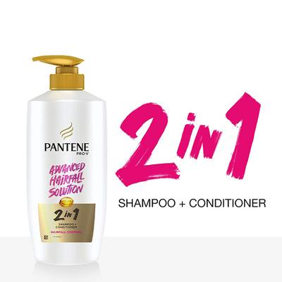 Pantene Advanced Hair Fall Solution 2In1 Hair Fall Control Shampoo and Conditioner 650ml - Shampoos