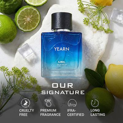 Ajmal Yearn Eau De Parfum Fresh & Aquatic Long Lasting Premium Perfume for Men - Perfumes (Edt/Edp)