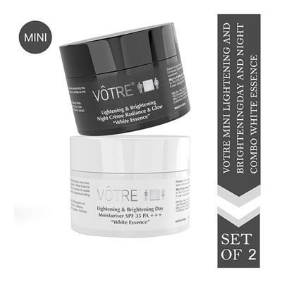Votre Lightening & Brightening Day Moisturiser Cream Combo - White Essence - Facial Kits