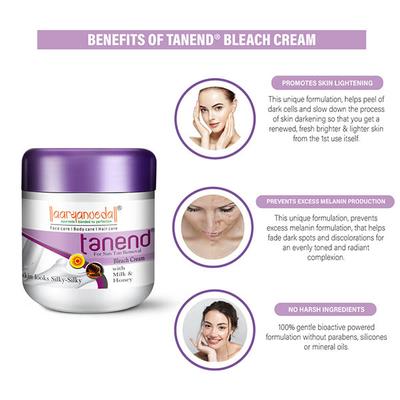 Aryanveda Tanend Bleach Cream For All Skin Types (Pack of 2) 40 gm - Bleach
