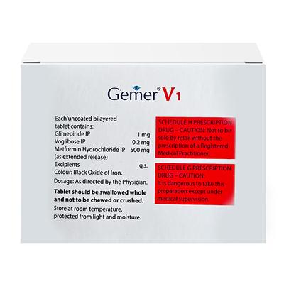 GEMER V 1 Tablet 15's - Diabetes-Ant