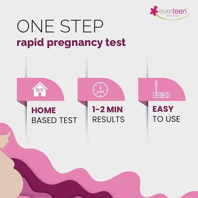 everteen One Step Pregnancy Test for Women - 1 Pack (5 Devices) 1's - Others