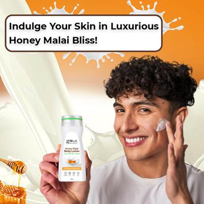 Globus Naturals Honey Malai Body Lotion, Enriched with Tulsi and Chandan, for Deep Nourishment, 200ml each 5's - Creams, Lotions & Oils