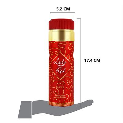 RiiFFS Lady In Red Deodorant For Women, , Perfume Body Spray 200 ml - Women Deodorants/Roll-Ons