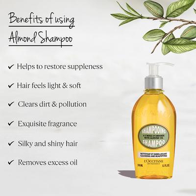L'Occitane Almond Shampoo 240 ml - Shampoos