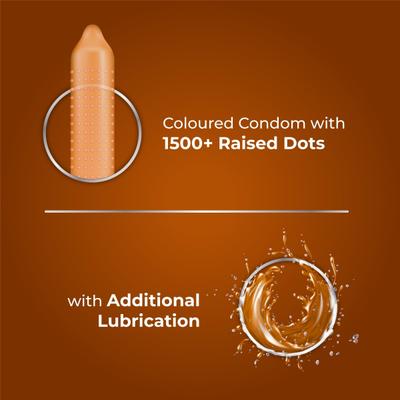 Skore 1500+ Raised Dots Condoms - Chocolate 10's - Plain/Flavoured Condoms
