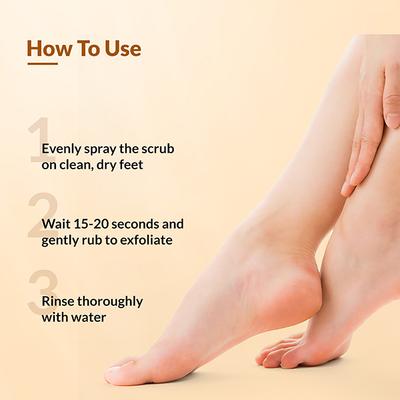 Fixderma Foobetik Foot Scrub Spray Dead Skin & Tan Removal Darkness Blackness Removal Scrub 50 ml - Foot Care