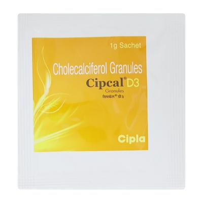 Cipcal D3 60000IU Granules 1gm - Osteoporosis-Age