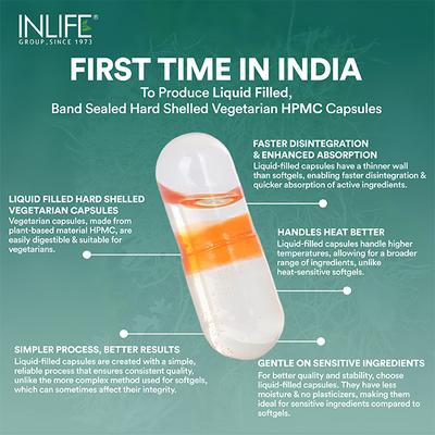 Inlife Vitamin D3 600 IU + K2 Vegan Liquid Capsule 60's - Multi-Vitamins